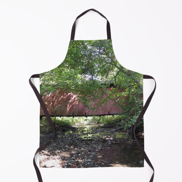 Item preview, Leatherwood Station Covered Bridge in Indiana designed and sold by gotucoveredart.