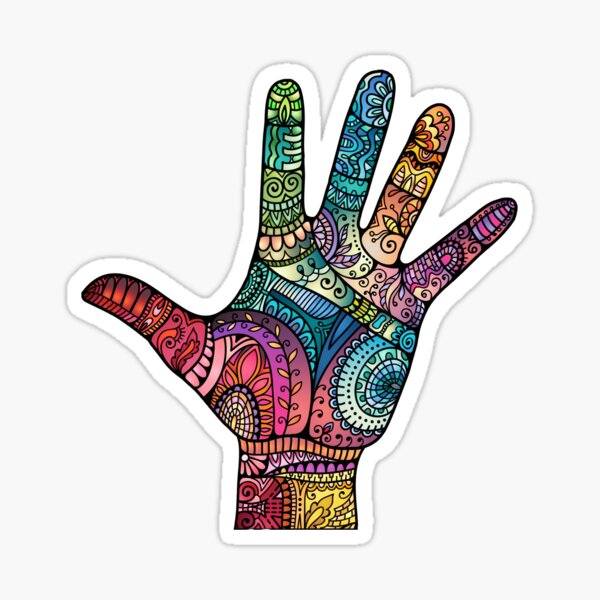 Buddha Hand Stickers Redbubble