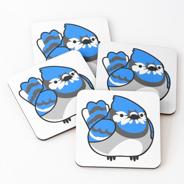 Item preview, Cute Round Blue Jay designed and sold by Sylvanbirds.
