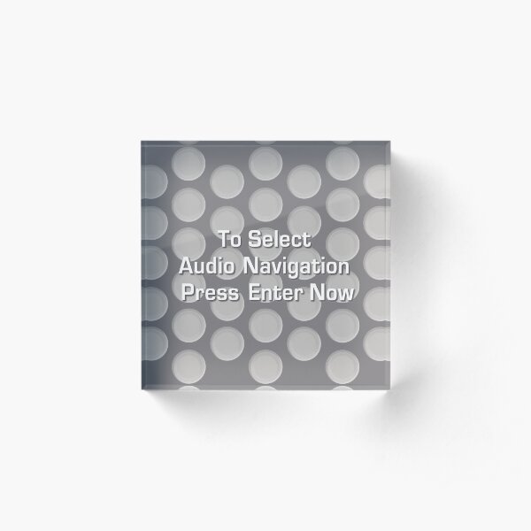 UNSKIPPABLE Acrylic Block