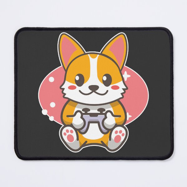 Cute Gaming Corgi Video Game Computer Videogame PC Kawaii Anime