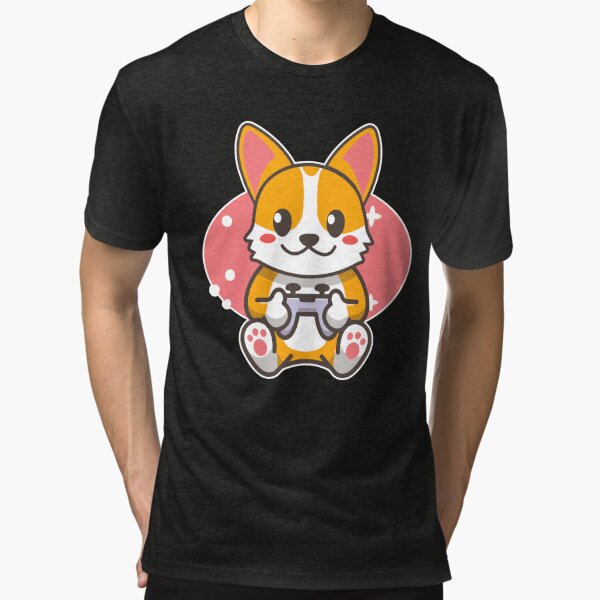 Cute Gaming Corgi Video Game Computer Videogame PC Kawaii Anime