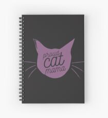 Proud Cat Mama - Now in Lavender! Spiral Notebook