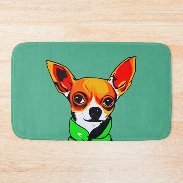 Item preview, A Chihuahua in a vibrant and colorful pop art style. designed and sold by dogpopart.