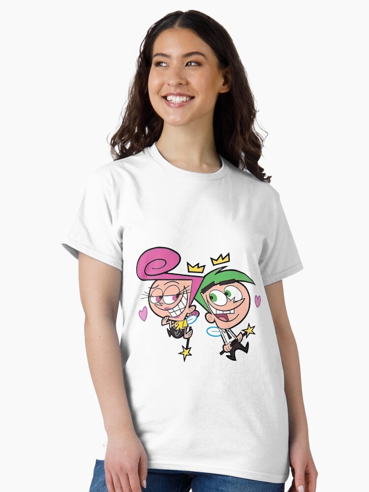 Thumbnail 2 of 7, Classic T-Shirt, Cosmo and Wanda Fairly Odd Parents designed and sold by sparmelin.