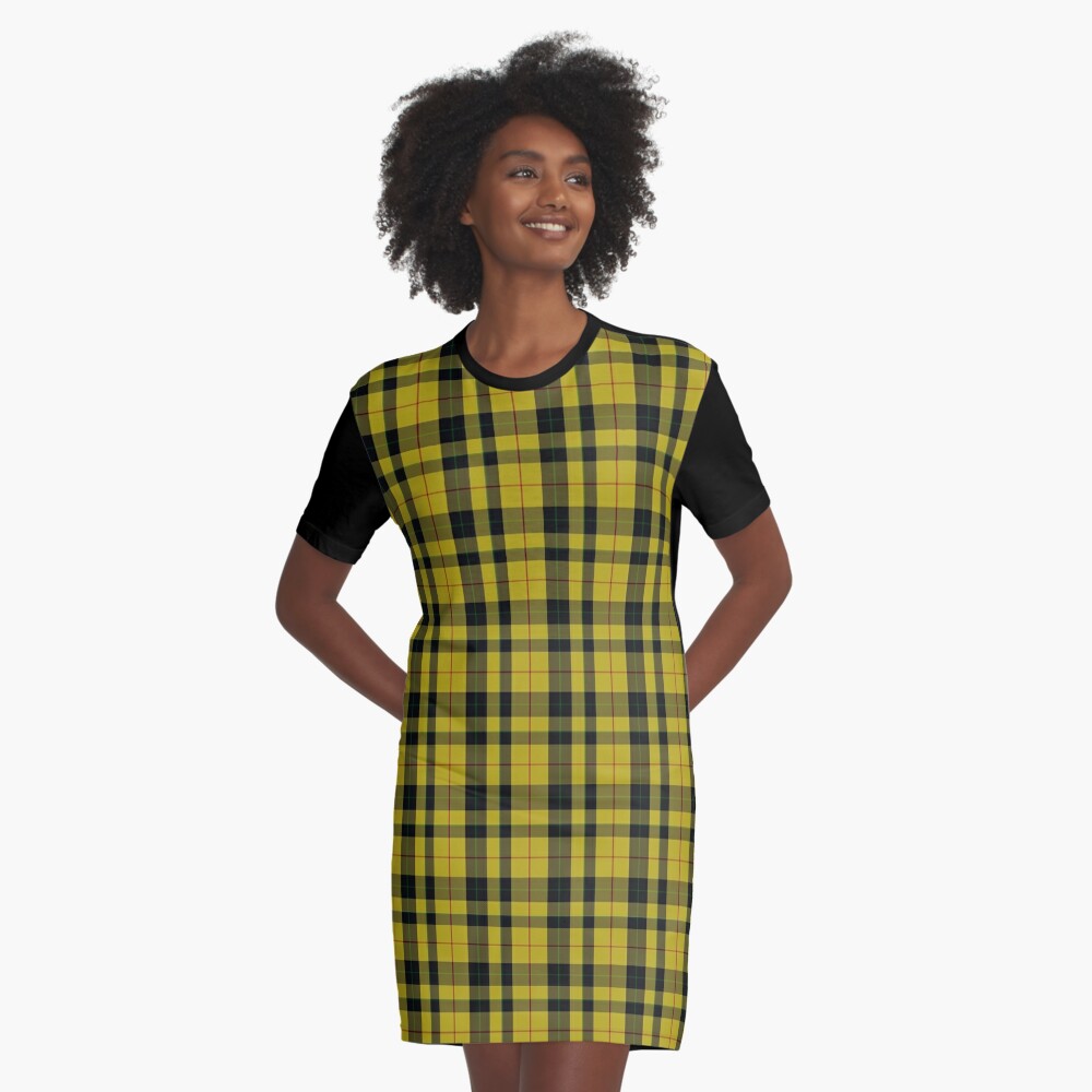 yellow flannel dress