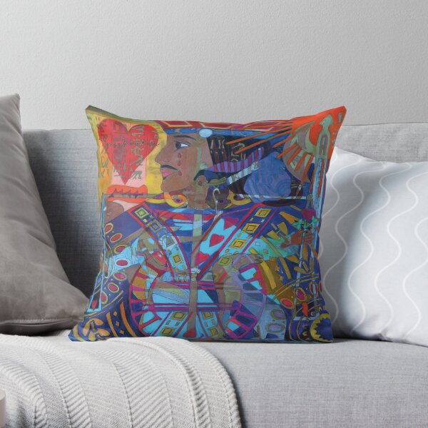 Jack of Lonely Hearts Throw Pillow