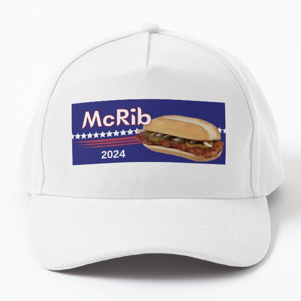 Vista previa del artículo con la obra «Pegatina para parachoques de McDonald's McRib 2024», diseñado y vendido por hyperfocusrach.