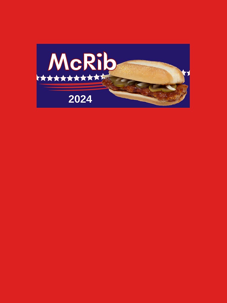 "McRib 2024 McDonald's Bumper Sticker" Classic TShirt for Sale by