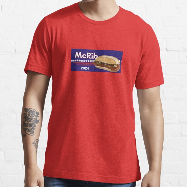 "McRib 2024 McDonald's Bumper Sticker" Essential TShirt for Sale by