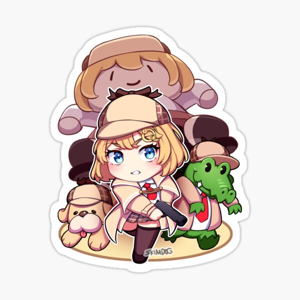 &ldquo;Amelia Watson - HoloCure&rdquo; Sticker for Sale by Skimdog | Redbubble