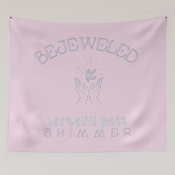 Item preview, bejeweled taylor swift pink and blue designed and sold by cottagecorococo.