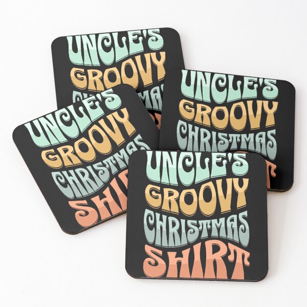 Item preview, Uncle's Groovy Christmas Shirt Design for your favorite groovy or retro vintage loving uncle.  designed and sold by tranquilbeach.