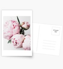 Blumendruck, skandinavisch, Pfingstrose, Modedruck, skandinavische Kunst, moderne Kunst, Wandkunst, Print, minimalistisch, modern Postkarten