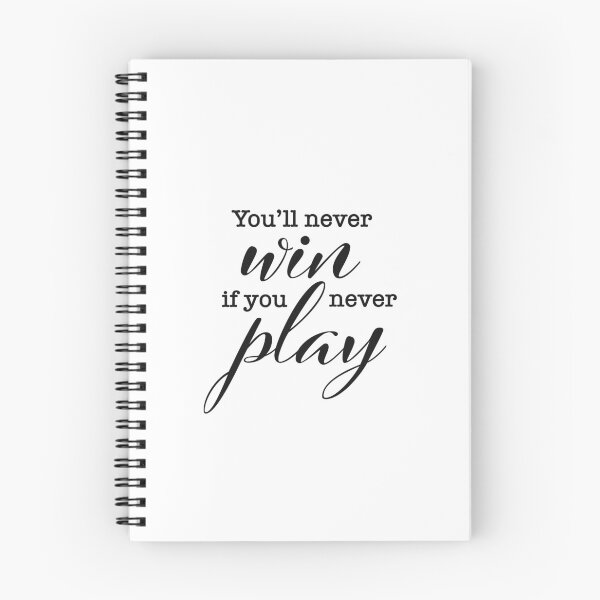 Item preview, You'll never win if you never play (Black) designed and sold by sweetlaughowl.