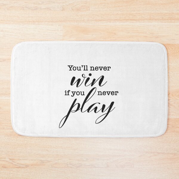 Item preview, You'll never win if you never play (Black) designed and sold by sweetlaughowl.