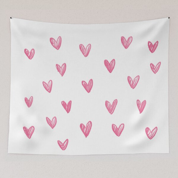 Item preview, Pink Crayon Hearts designed and sold by Carmen Yochim.