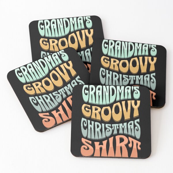 Item preview, Grandma's Groovy Christmas Shirt Design for your favorite groovy or retro vintage loving grandma.  designed and sold by tranquilbeach.