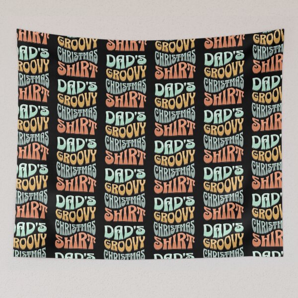 Item preview, Dad's Groovy Christmas Shirt Design for your favorite groovy or retro vintage loving dad, daddy, pop, or father. designed and sold by tranquilbeach.
