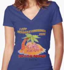Jeff's Crab Emporium Fitted V-Neck T-Shirt
