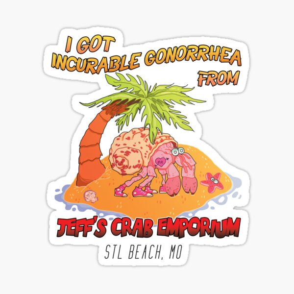 Jeff's Crab Emporium Sticker
