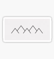 geometric mountians Sticker