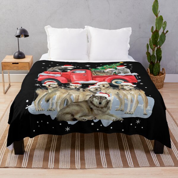 Item preview, Wolf Riding Red Truck Merry Christmas X-Mas Ugly designed and sold by IsraelCastro.