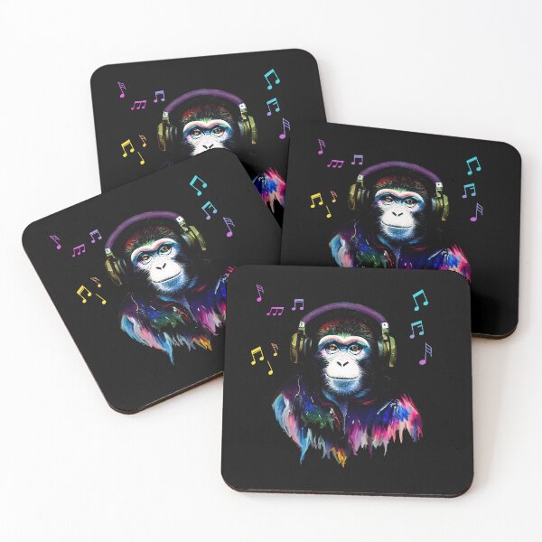 Item preview, Monkey with headphones artist | Banksy DJ Monkey  Oil Painting  | Monkey   designed and sold by TeeARTHY.