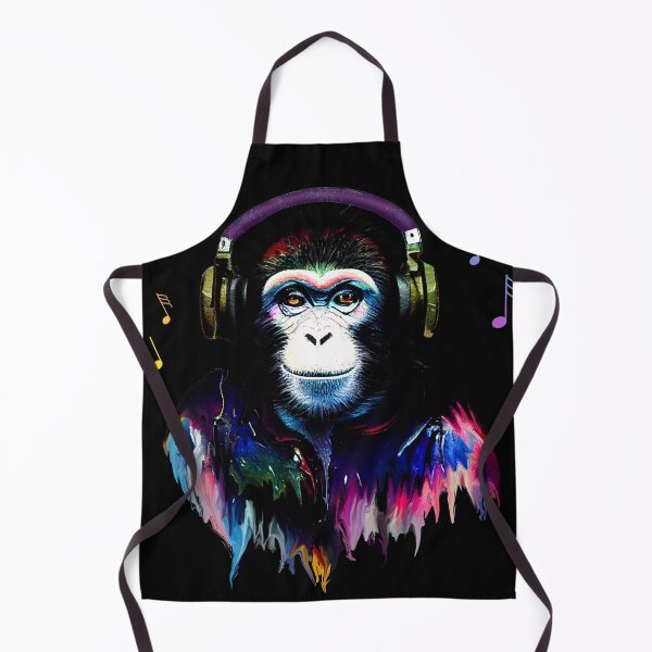 Item preview, Monkey with headphones artist | Banksy DJ Monkey Oil Painting | Monkey designed and sold by TeeARTHY.