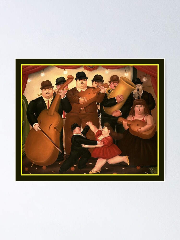 Fernando Botero Poster<Roze Rode Bloem>Wall Art Fernando Botero Prints Fernando Botero Canvas Schilderij Home Wall Decor Pictrue 40x60cm Geen Frame