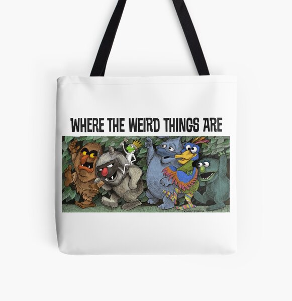 Where the Weird Things Are All Over Print Tote Bag