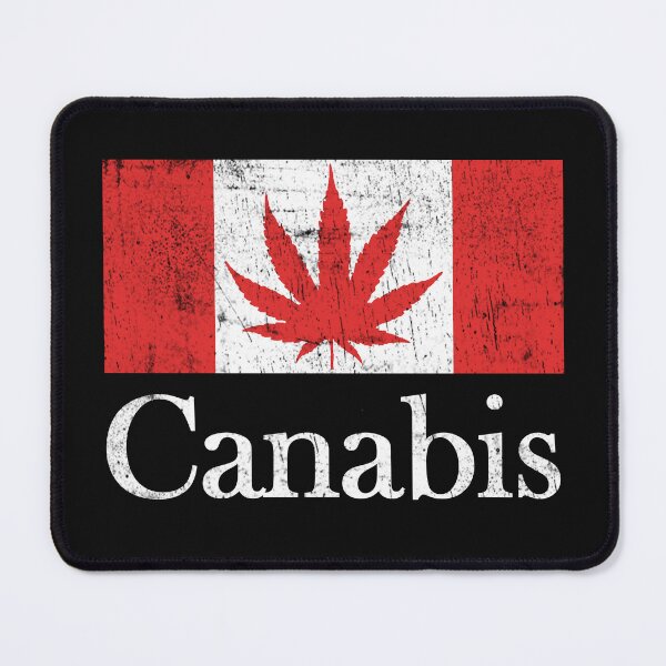 Item preview, Canada Canabis retro flag, red plant, canada funny t-shirt. designed and sold by US50.