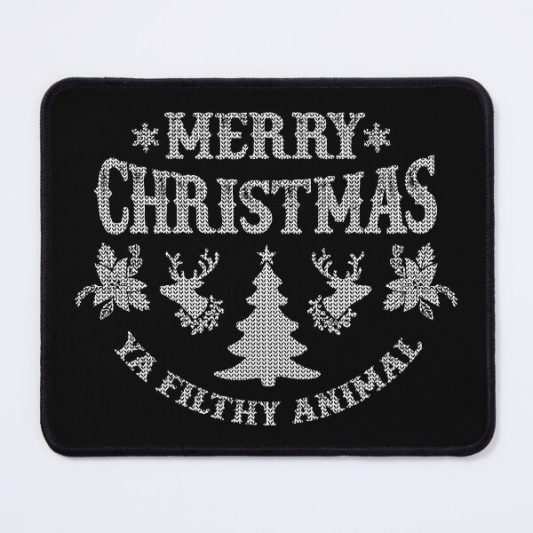 Item preview, Merry Christmas Ya Filthy Animal - Christmas Sweater White Text designed and sold by Whimsical Thinker.
