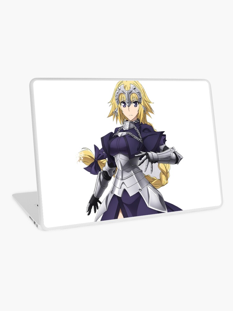 fate apocrypha ruler jeanne d arc laptop skin by geeklink redbubble redbubble