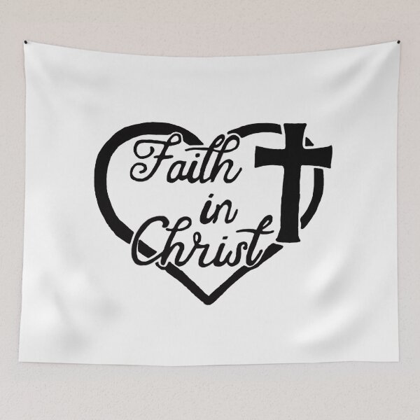 Item preview, Faith in Christ Heart and Cross designed and sold by Rowena Jones.