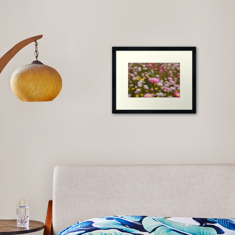 Standing out from the crowd Framed Art Print