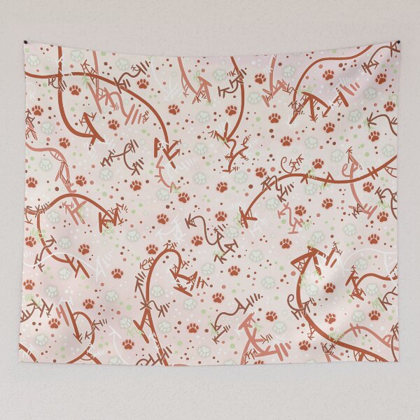 Item preview, Peppermint Candy Paw Prints designed and sold by vanillakirsty.