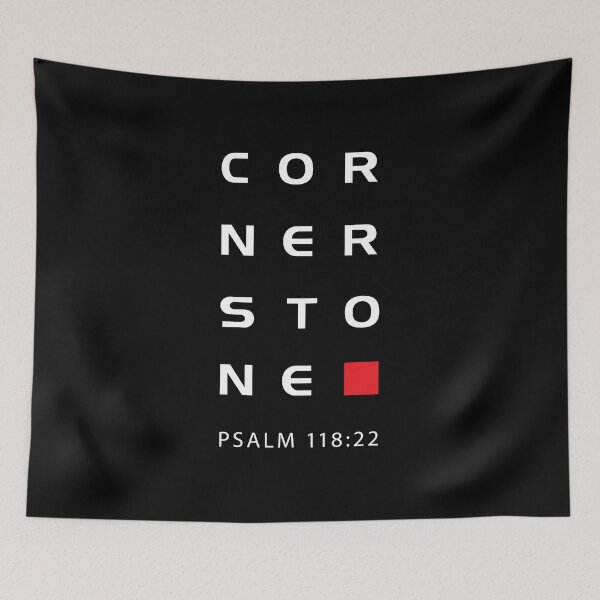 Item preview, Cornerstone Bible Verse Christian Inspiration designed and sold by DOODL.