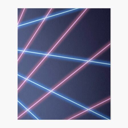 90s Laser Beam Picture Day Background, Retro, Oldschool | Art Board Print