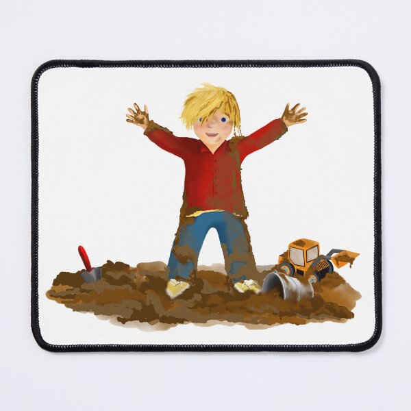 Item preview, Boy covered in mud - It's all about fun! designed and sold by Tanya Crowley.