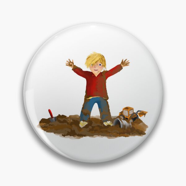 Item preview, Boy covered in mud - It's all about fun! designed and sold by Tanya Crowley.