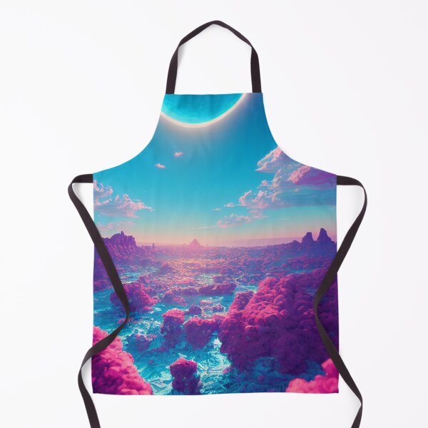 Item preview, Alien Vaporwave Ocean Landscape designed and sold by MegaStarbeard.