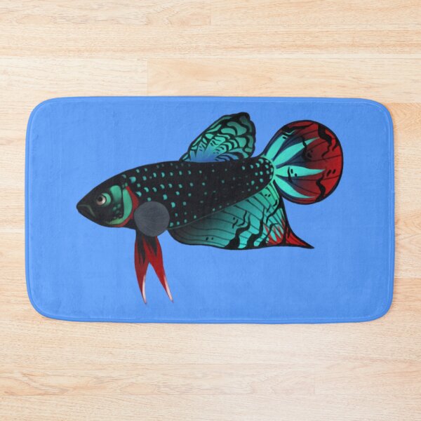 Item preview, Wild Type Fighting Siamese Betta Fish Art designed and sold by killies.
