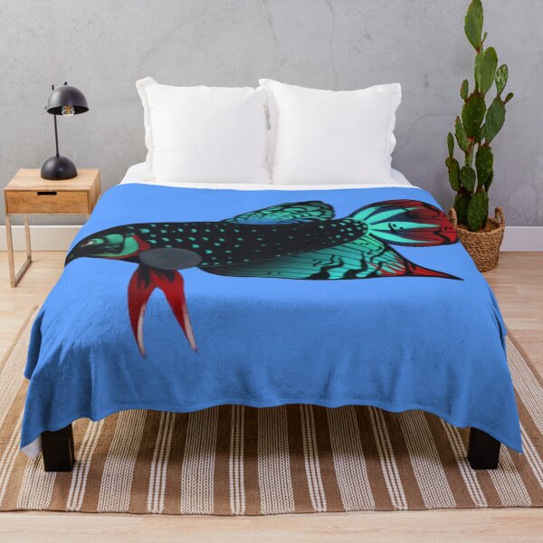 Item preview, Wild Type Fighting Siamese Betta Fish Art designed and sold by killies.