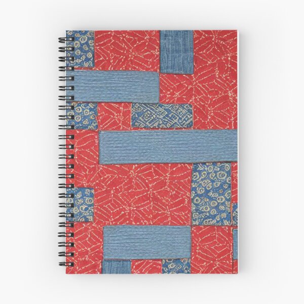 Item preview, boro japanese traditionally inspired patchwork pattern designed and sold by earth-artists.