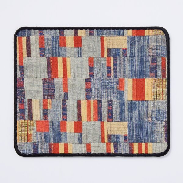 Item preview, denim and fabric patchwork pattern designed and sold by earth-artists.