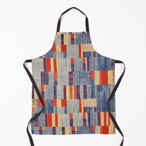 Item preview, denim and fabric patchwork pattern designed and sold by earth-artists.