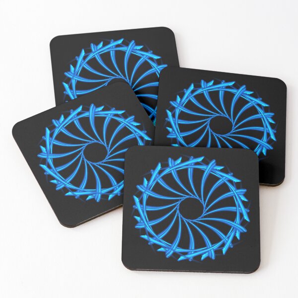 Item preview, Blue wheel, abstract art designed and sold by Meo Design.