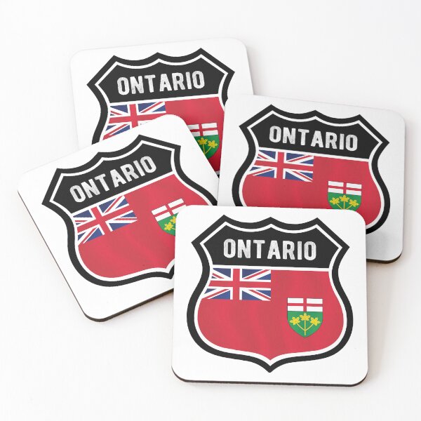 Item preview, Ontario Canada Shield Flag designed and sold by RahallusNtx.
