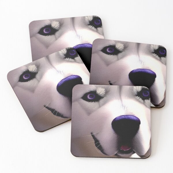 Item preview, Siberian Husky colorful dog portrait #6 designed and sold by supeart.